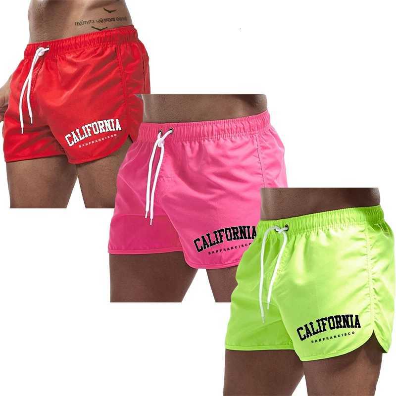 3 Pack Mens California Board Shorts High Quality Male Beach Casual Sports Shorts Summer Daily Cycling Running Fitness Shorts W250718