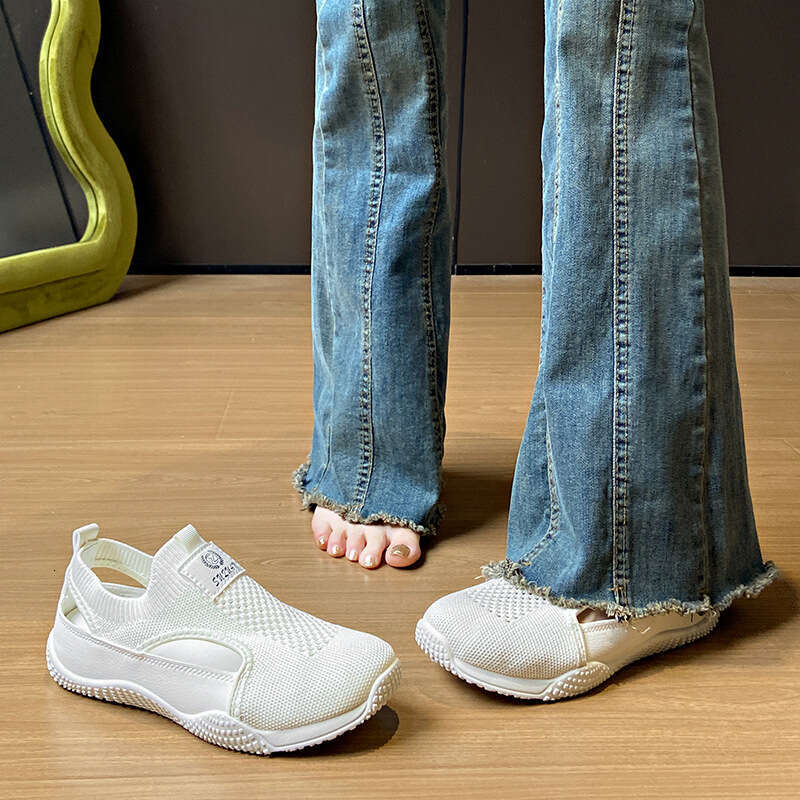 Spring New Korean Style Ins Student Casual Sports Hollow Out Sneakers Street Shooting 2025 White Shoes Free shipping Female K1506