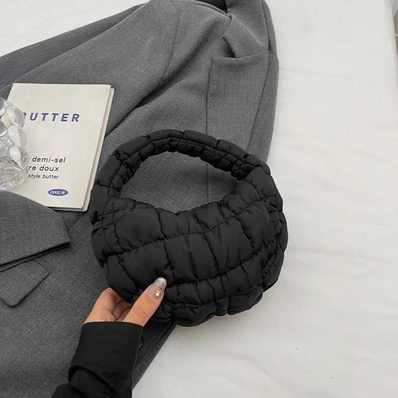 Womens handbag pleated plaid cloud bag armpit bag stylish mini handbag Z250718