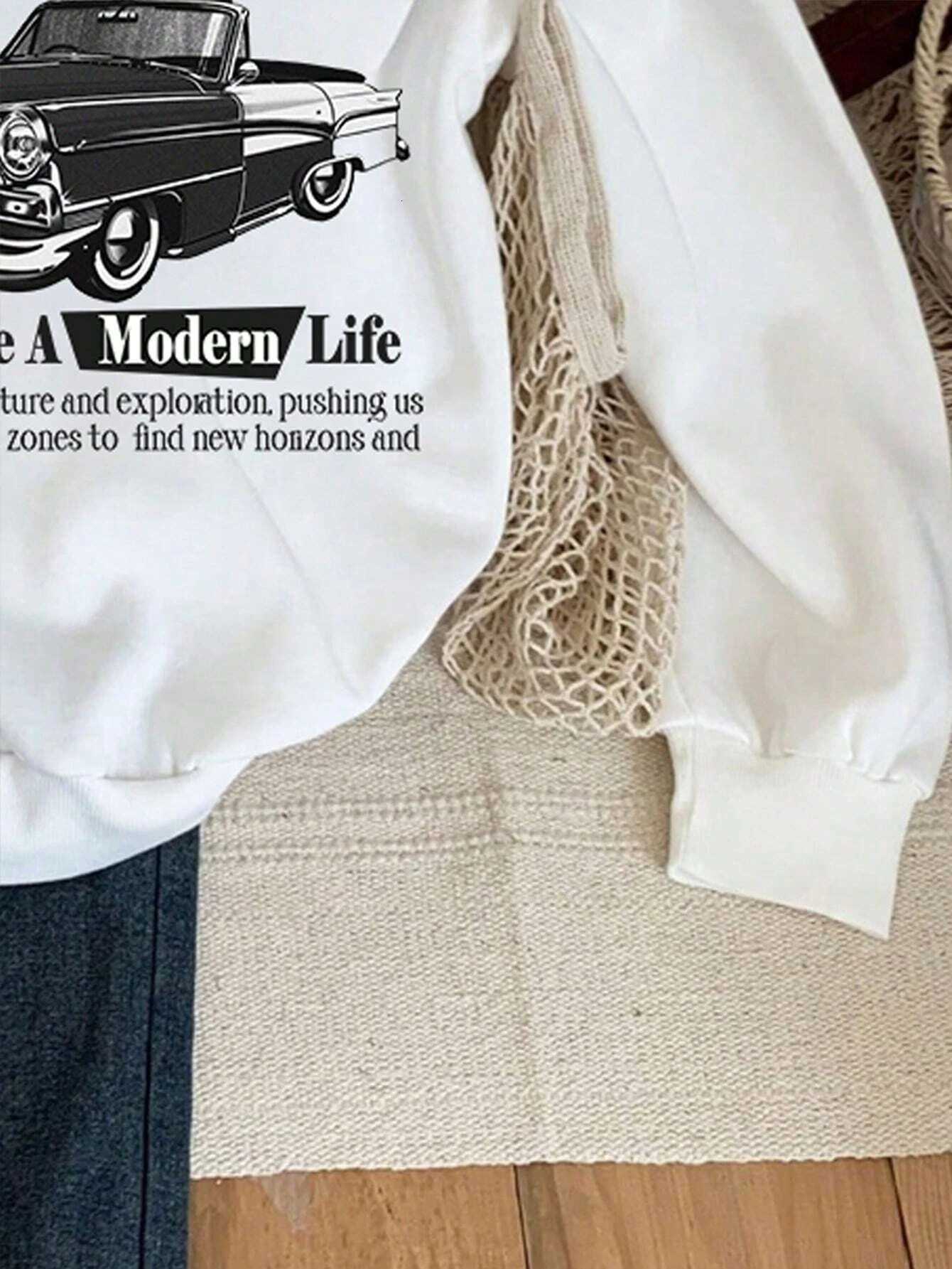 Keep Classic A And Car Printing Hoodies Women Autumn Casual Soft Hoodie Fashion Oversize Hoodie Versatile Warm Face Hooded XJ250717