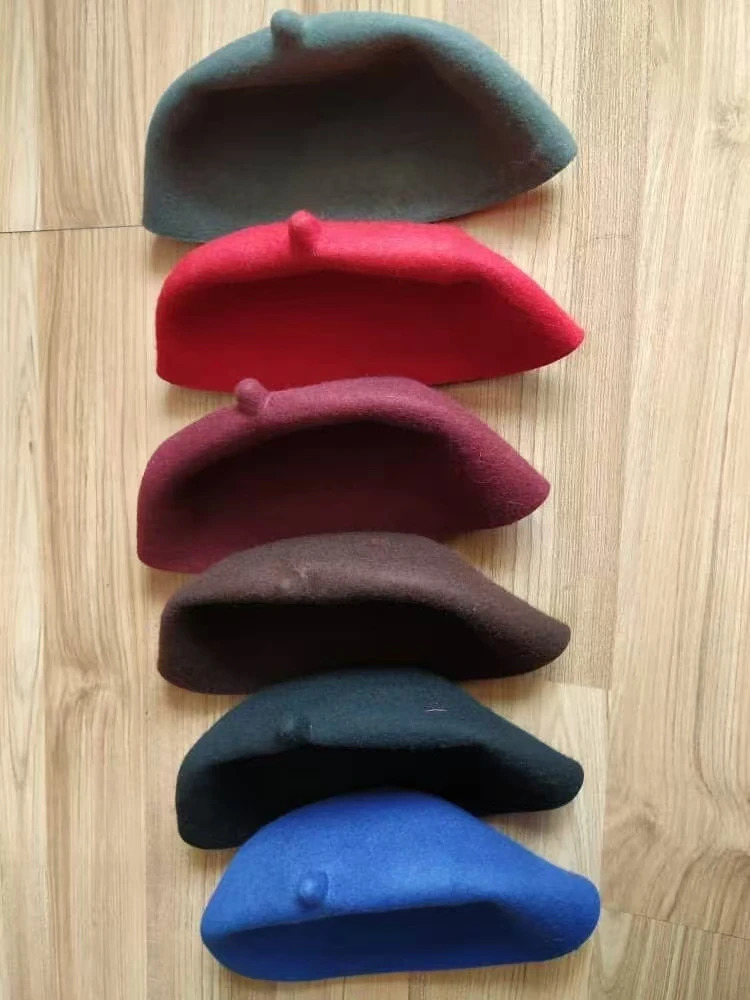 Wool Felt Beret Caps for Muslim Men Performance Stage Dancing Party Hats Fashion Black Red Kufi Hijab Handmade Good Feeling 250712