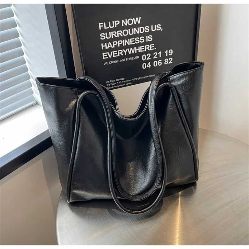 2025 Elegant PU Leather Shoulder Bag for Women Versatile Top Handle Purse Chic Handbag Lightweight Two-Way Tote for Work Weekend Y250718