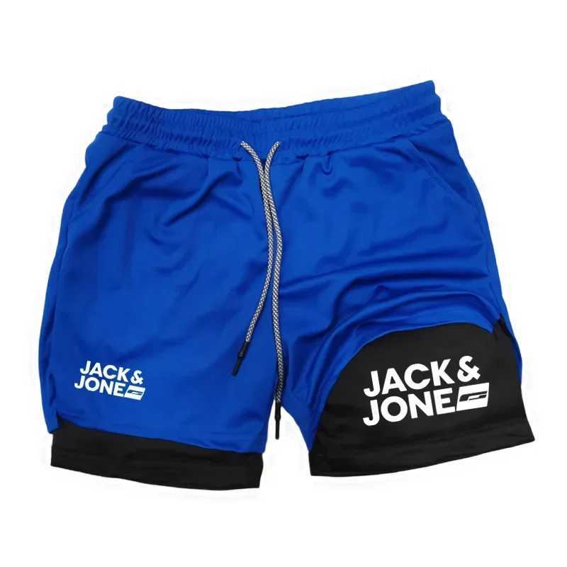Summer Jack and Jones Running Shorts Men 2 in Sports Jogging Fitness Shorts Training Quick Dry Mens Gym Men Shorts Sport Short W250718