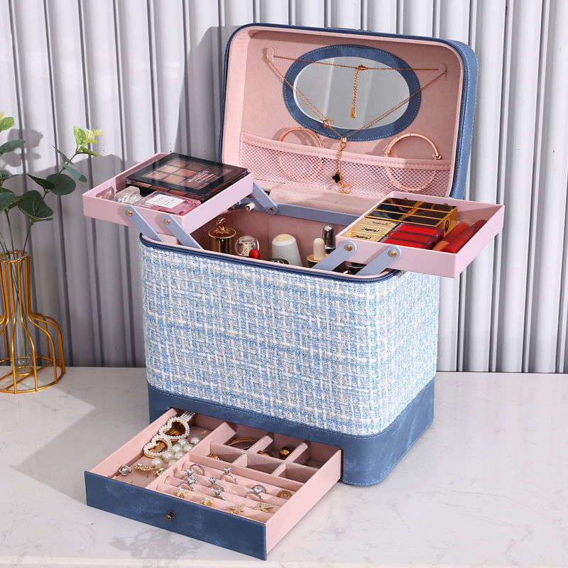 Wholesale Makeup Bag For Women Capacity 2025 New Model Cosmetics Storage Box Portable Super Large Ins Style Bags