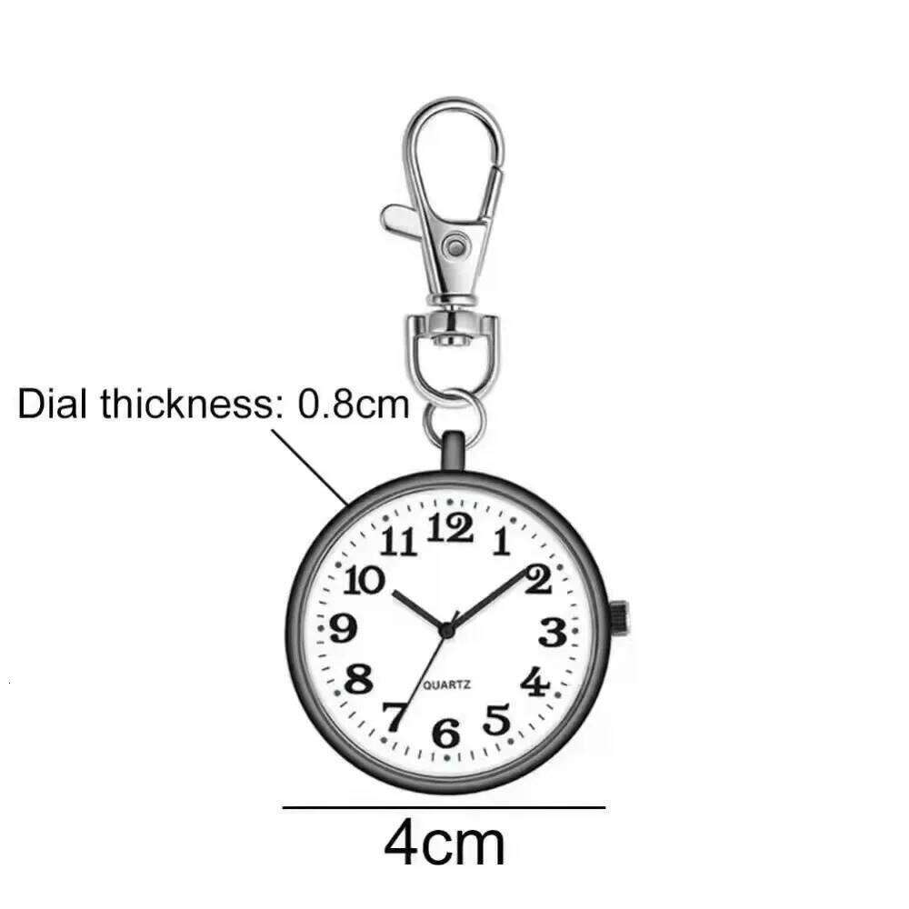 free shipping New Pocket Keychain Remote Control Clock With Battery Student Doctor Medical Vintage Watch free shipping