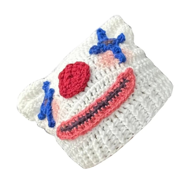 Novelty Knit Cartoon Hat for Female Girl Funny Clown Hat Winter Warm Hat Beanie Outdoor Shopping Cycling Casual Cap 250717