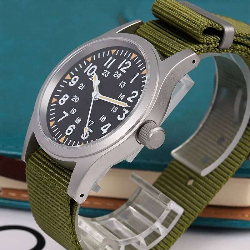 Militado ML05 Vintage Watch VH31 Sweep Second Movement Domed Sapphire Crystal With High Clear AR Coating Luminous 38mm Watches free shipping