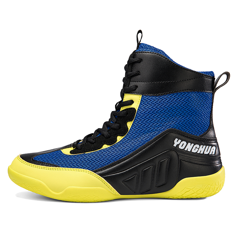 Boxing shoes Sanda shoes comprehensive training shoes high-top squat training shoes non-slip breathable and shock-absorbing