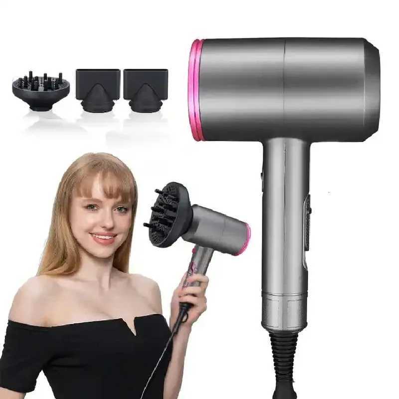 220v Professional High-Speed Negative Ion Hair Dryer 1800W High Power Quick Drying Portable for Home Use with Constant Temperature W250718