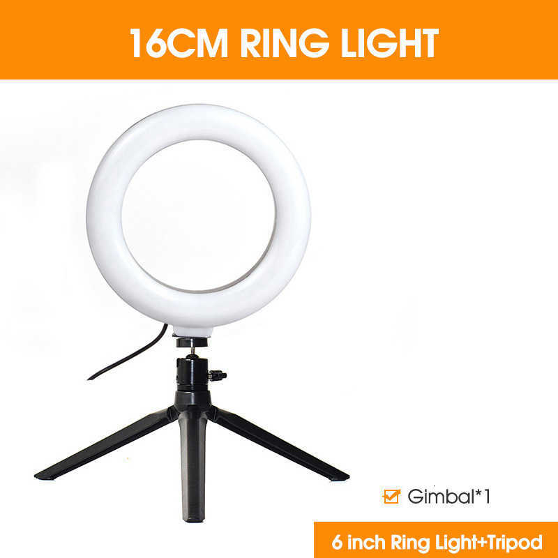Tripod With LED Ring Light For Phone Tripod Camera Stand Selfie Photography Light LED Lamp Color Photo Studio For YouTube Live Z250116