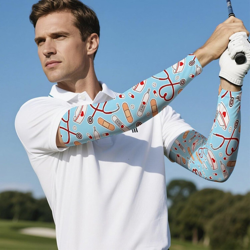 Paisley Purple Floral UV Protection Ice Silk Sunscreen Sleeve, Outdoor Summer Sports