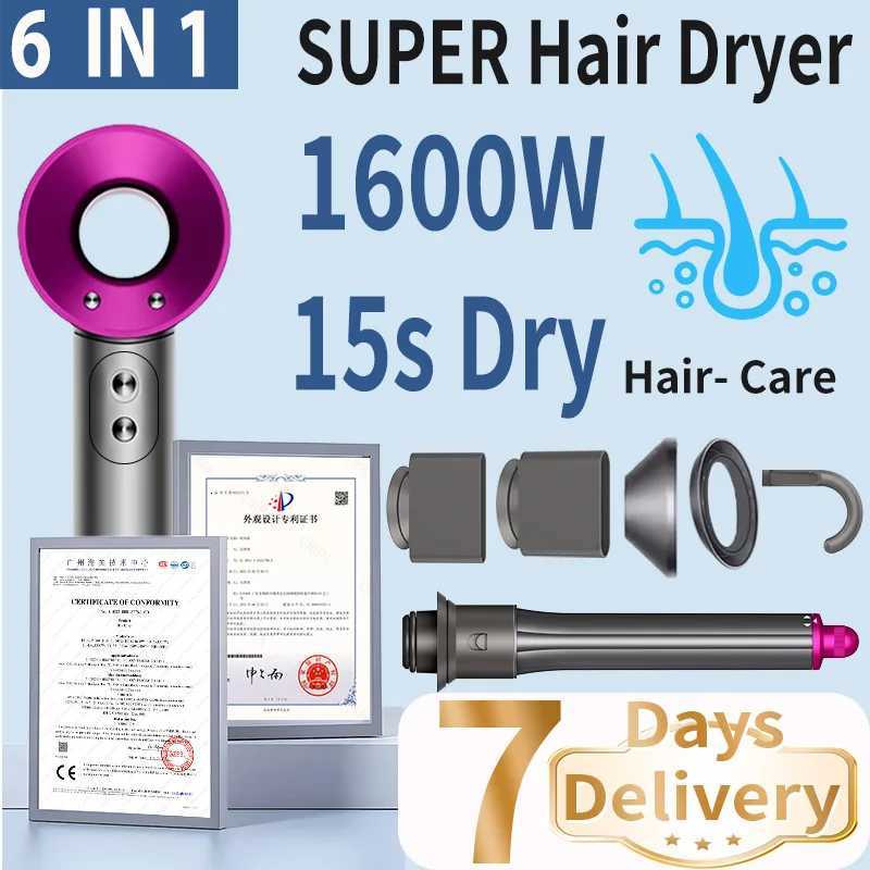 1600W Professional Hair-care Negative Ion Hair Dryer 220V Leafless Hairdryer High Speed Household Blow Dryer Salon Style Tool W250718