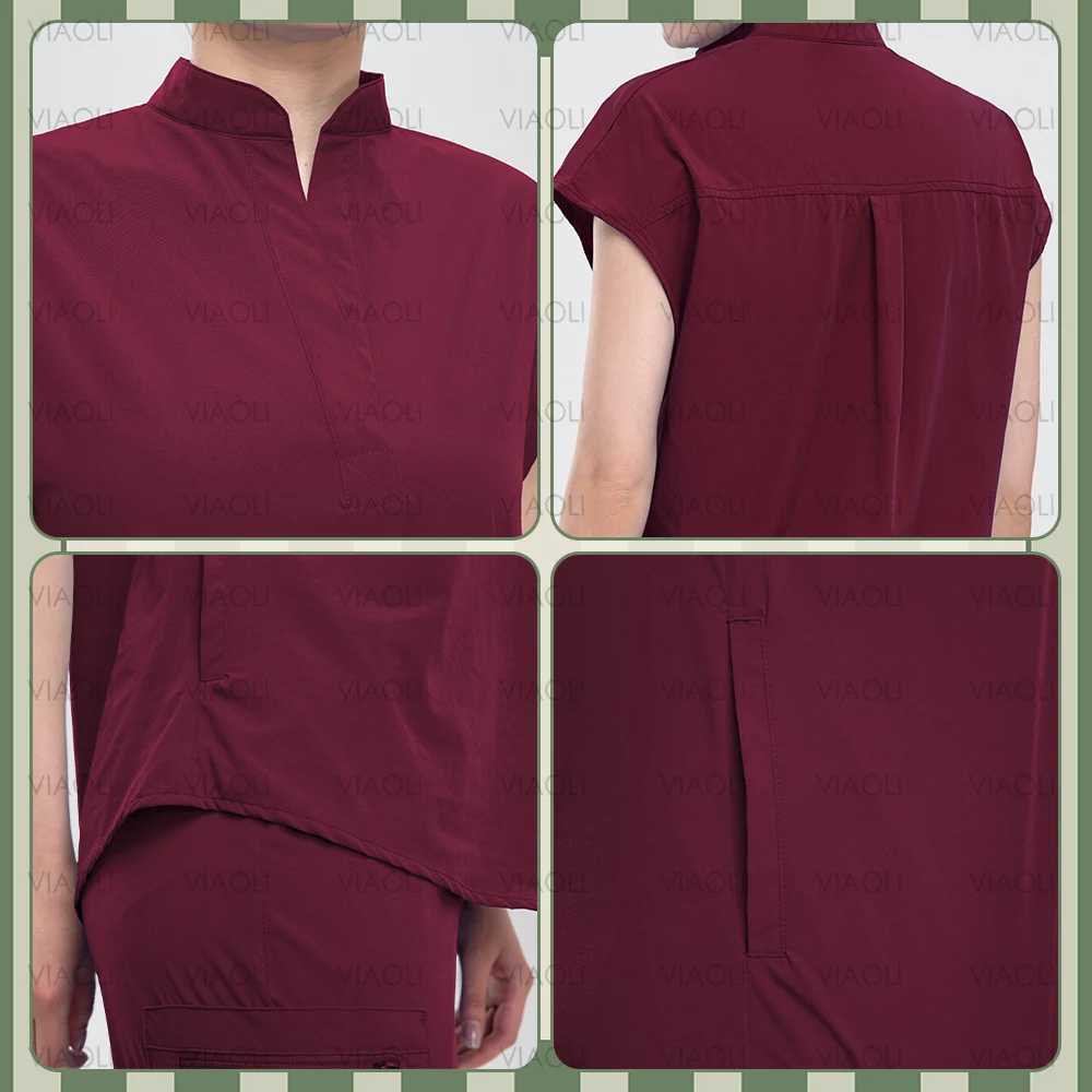 Fashion Clinical Surgical Uniforms Medical Scrubs Uniforms Sets Women Hospital Working Clothes Nurse Accessories Dental Workwear Z250718