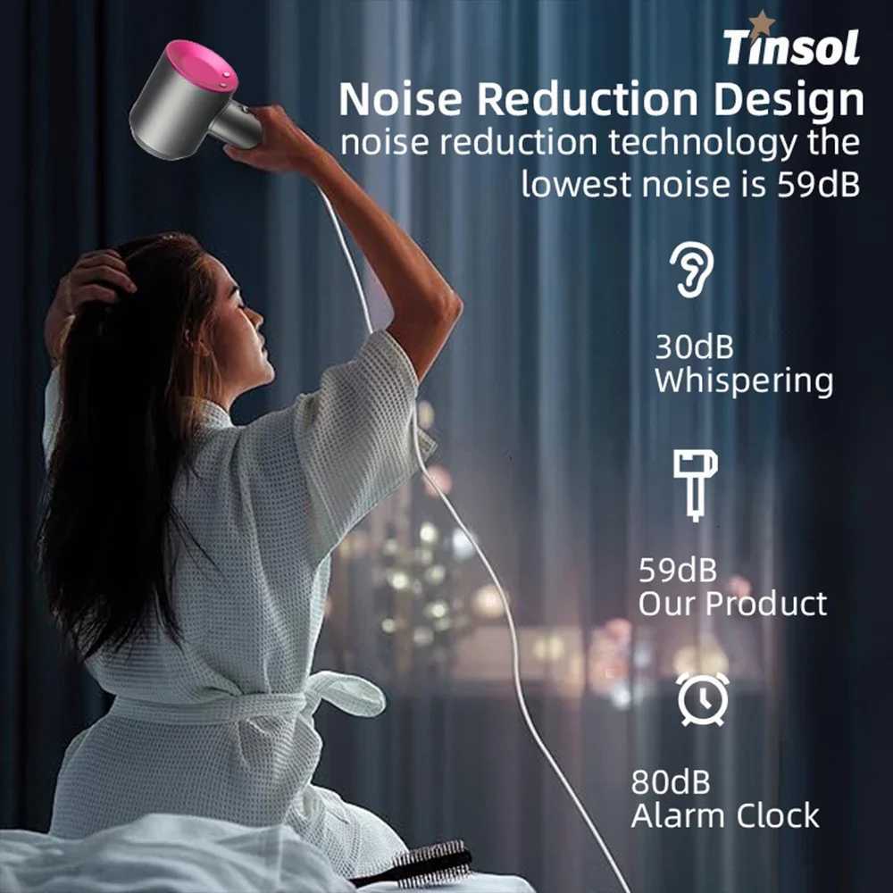 2025 New Leafless Hair Dryers Professional Blow Dryer Negative Ionic Blow Hair Dryer For Home Appliance With Salon Style W250718