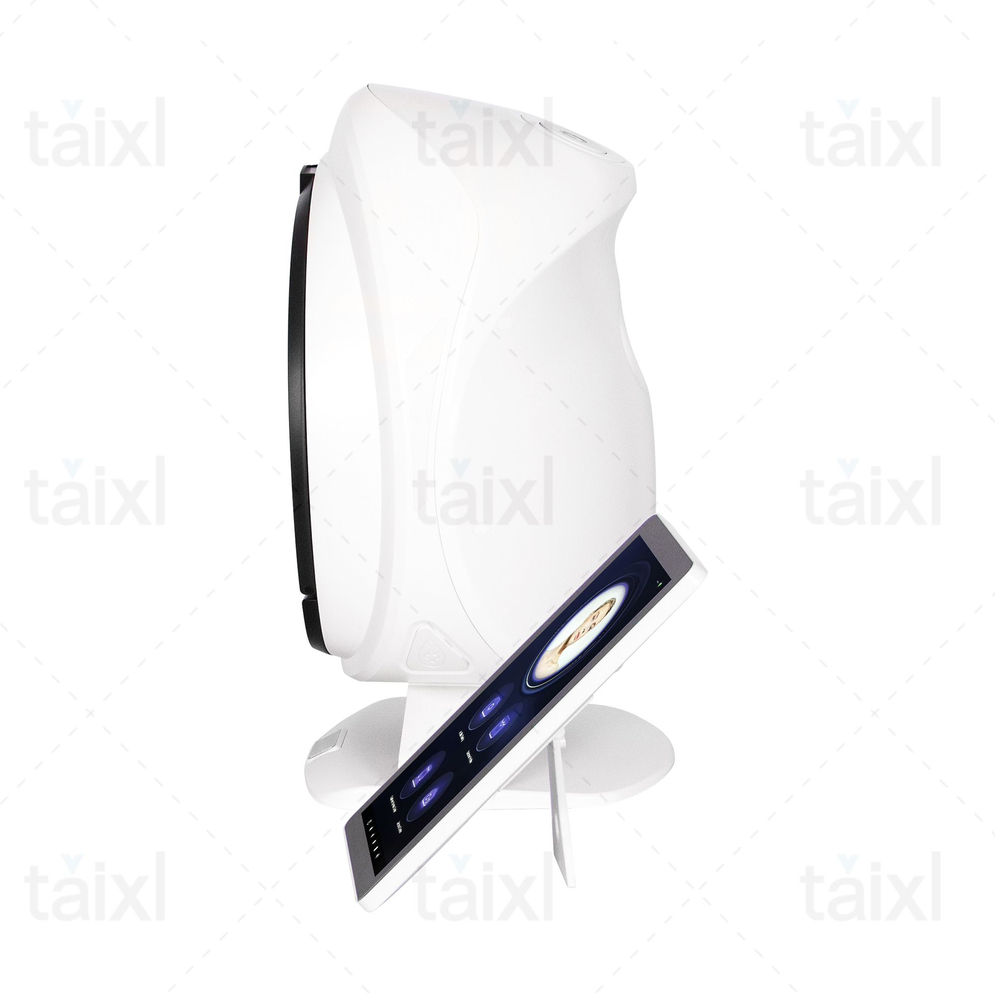 Intelligent Ice Blue Facial Skin Analysis Ultrasonic Rejuvenation Grinding High Pressure Oxygen Facial Machine