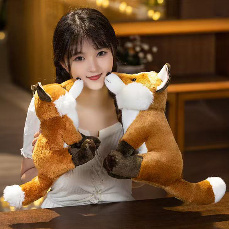 Factory direct sales of fox plush toys, plush toys, animal home decorations