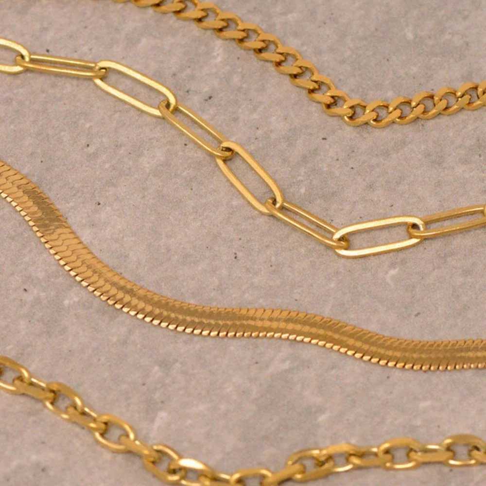 FSUNION 4 Pcs/Set New Trendy Classic Gold Color Twist Cuban Snake Chain Bracelet Sets for Women 2025 Fashion Jewelry Gifts X2507181