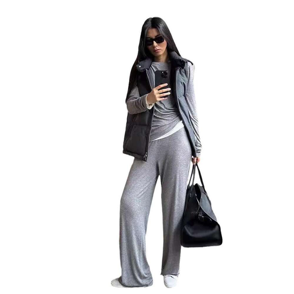 Ins Style Loose Long Cardigan For Women With Camisole And Short Skirt Three-Piece Set B5