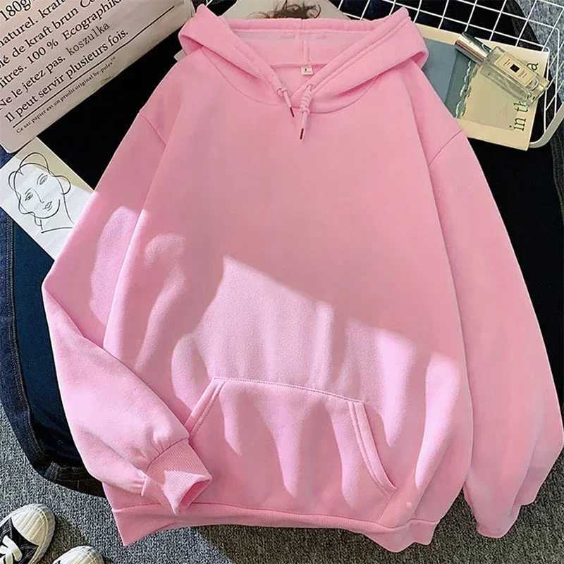 2025 Hot Sale Woman Pure Color Hoodie Urban Casual Fashion Hooded Sweatshirts All Season Fashion Trend Sporty Pullover Streetwear XJ250717