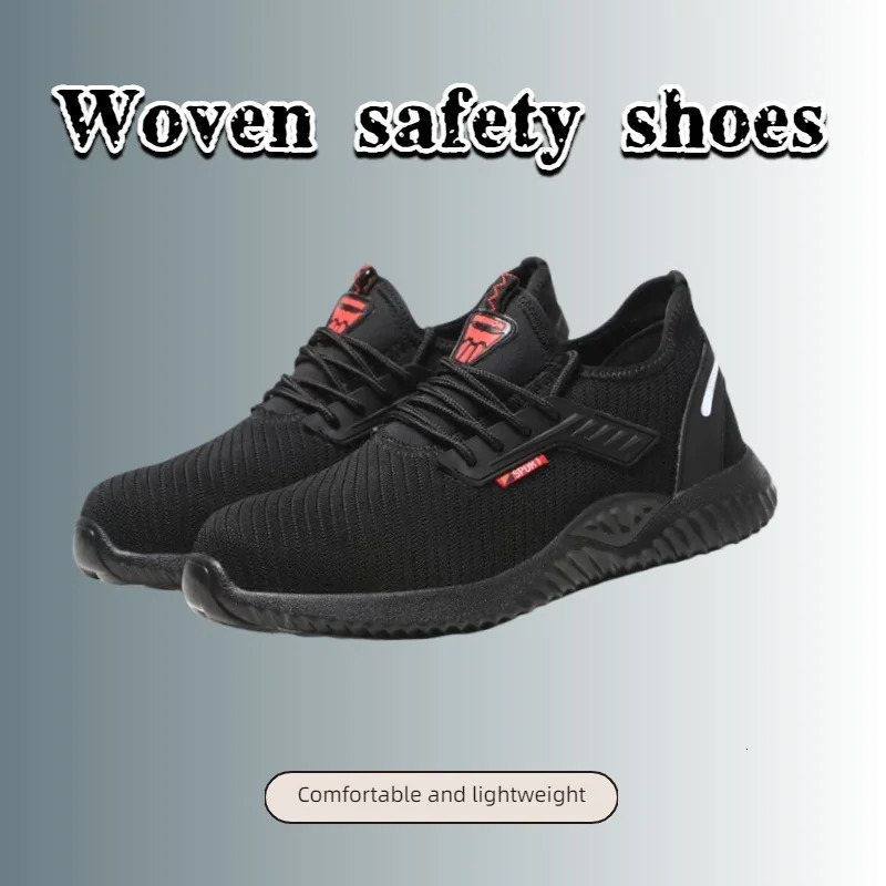 Work Sports Shoes Steel Toe Mens Safety PunctureProof Boots Fashion Durable Protective Sho 250717