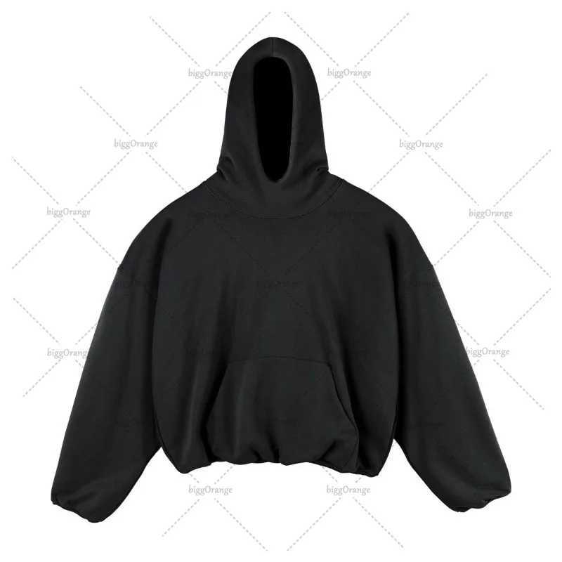 Trendy Brand Streetwear Harajuku Colorful Solid Color Casual Oversized Sweatshirt Men Hip-hop Loose Cotton Winter Baggy Hoodie X250718