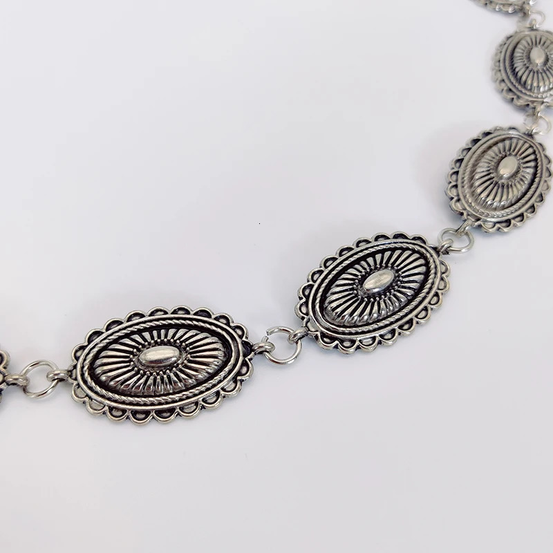 Ethnic style waist chain accessories Bohemian versatile belt womens dress high-end dress with waistband metal retro 250715