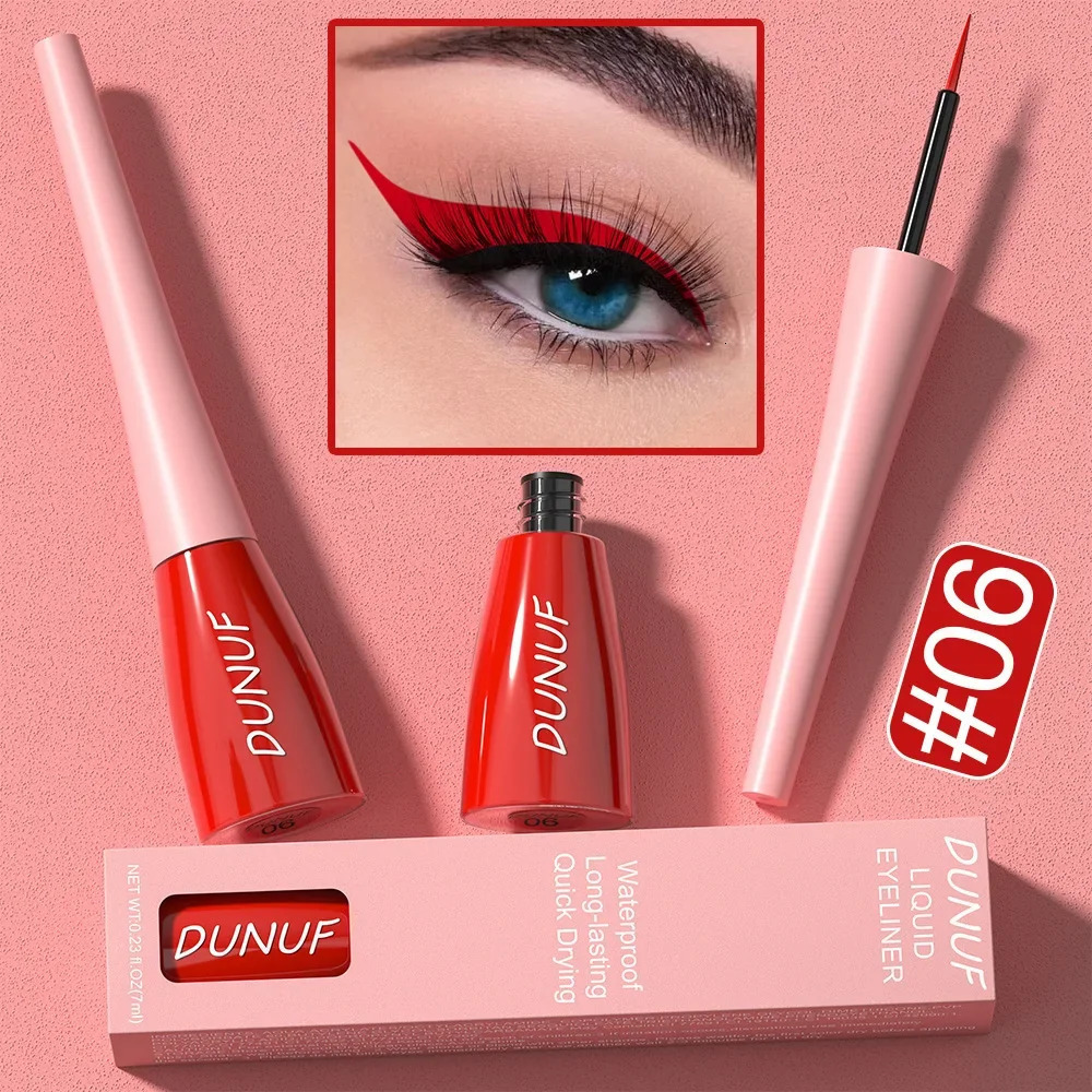 18 Colors Matte Colorful Liquid Eyeliner Pencil Waterproof Long Lasting Makeup Smooth Quick Drying Green Yellow Eyes Cosmetics 250717