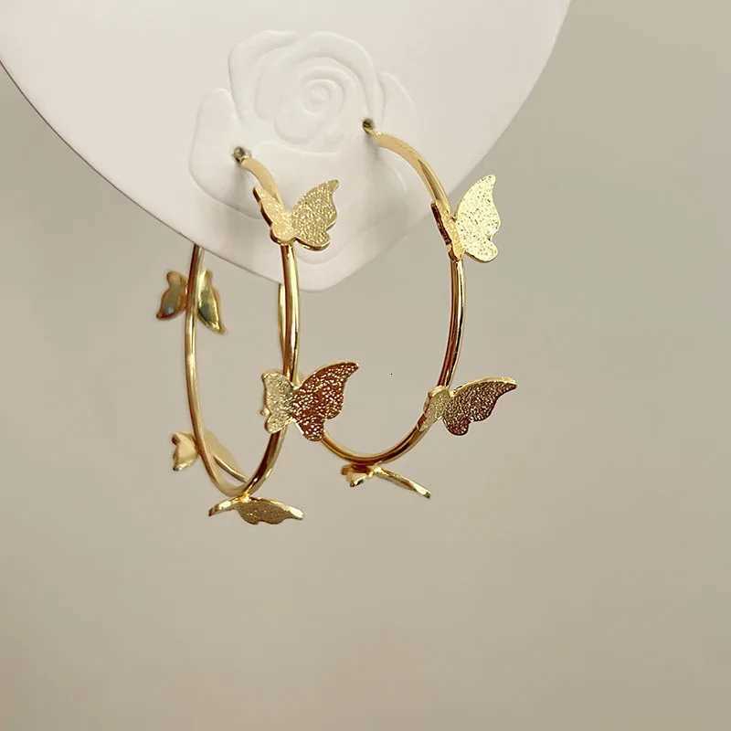 Exaggerated Big Round Hoop Earrings for Women Simple Gold Color Geometric Circle Huggie Loop Jewelry Brincos Gift X250718