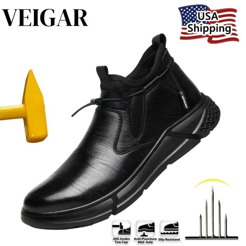Waterproof Men Work Shoes Sneakers Composite Toe Safety AntiPuncture Indestructible Welders Boots 250717