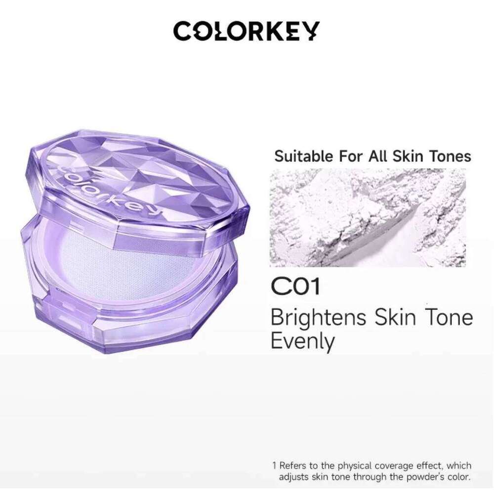 Colorkey Long-lasting Losse Powder Matte Brighten Oil Control Lightweight Face Makeup 8g Cosmetics X250717