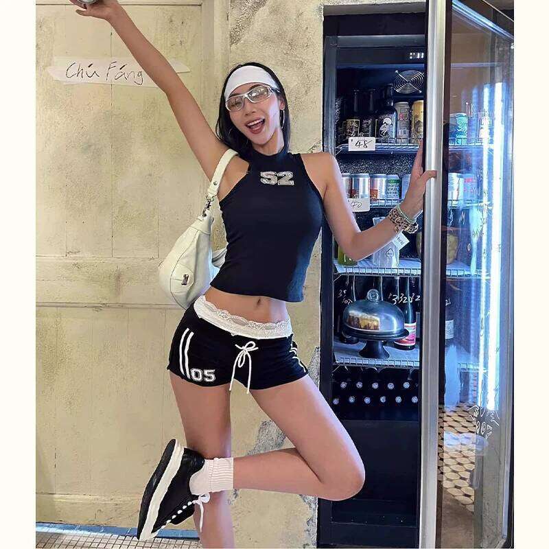 Sweet Cool Swimsuit Bikini Set Sporty Girl Sport Swimwear Seamless Sheer Sexy Push Up Beach Resort Slim Elastic Swim Set