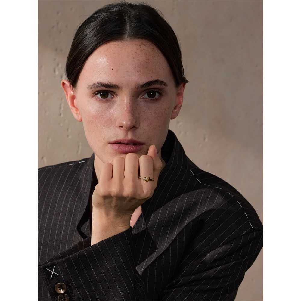 678# Chic Stainless Steel Zirconia Inlaid Cross Love Ring Tarnish Resistant Delicate Daily Fashion Jewelry Quality X250718