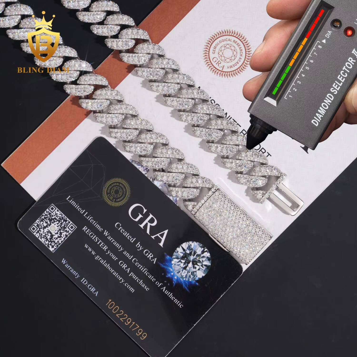 Wholesale Factory Direct 925 Sterling Silver Cuban Link Chain 16mm Hip Hop Jewelry Passes Diamond Tester VVS Moissanite Necklace