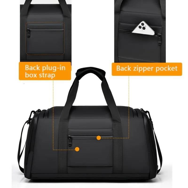 Large capacity multifunctional lage with multiple compartments shoe pockets, casual sports and fiess bag high-quality