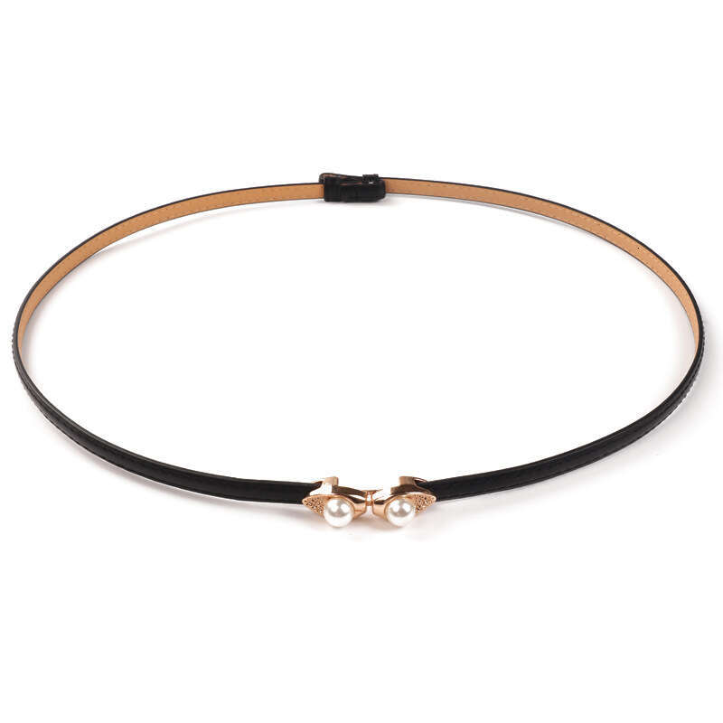 Thin Decorative Dress Simple Fashion Versatile with Skirt Sweater Korean Style Small Belt for Women Ultra-Thin