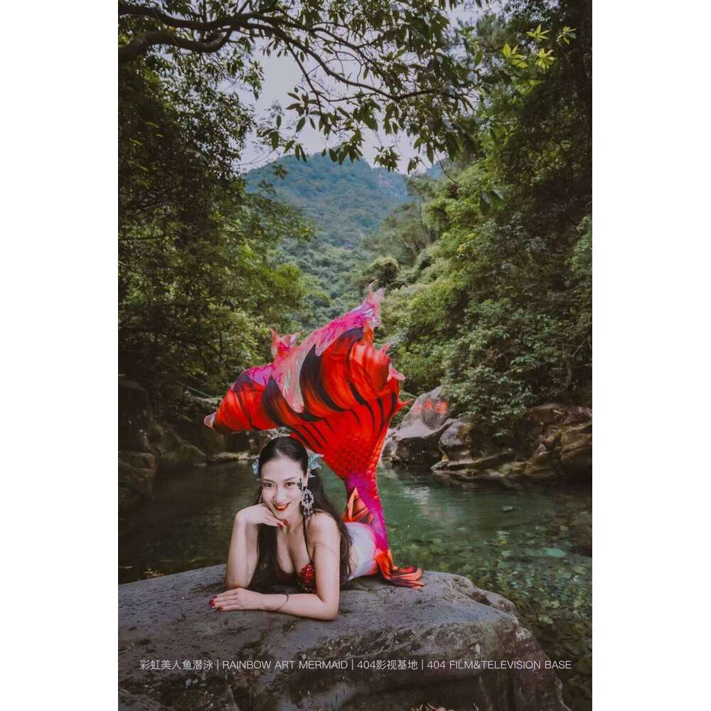 customization ProfessionaMermaid tail training aquarium performance Fish skin can be matched with Large size Mermaid fins