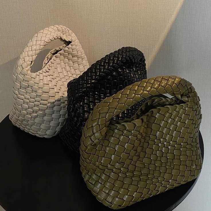 Small Tote Bag Handbag for Women New Mini Shoulder Crossbody Bags Casual Woven Beach Bag 250718