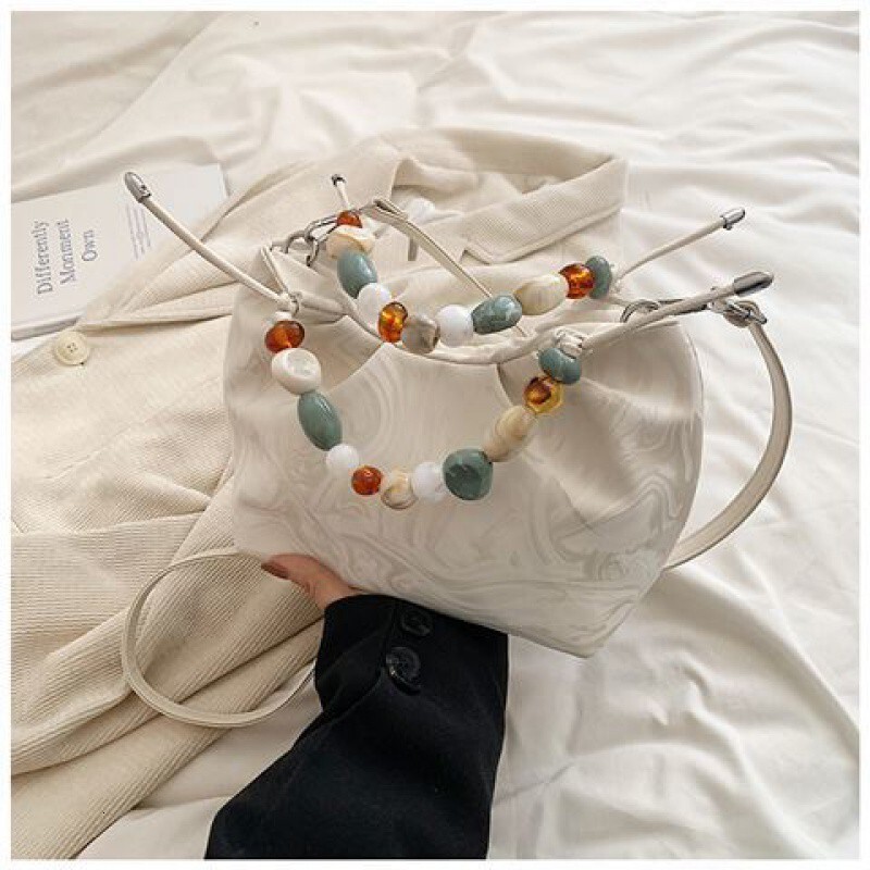 2025 Summer new women's shoulder crossbody bag new Chinese style fashionable and popular handbag bucket bag new designer bag