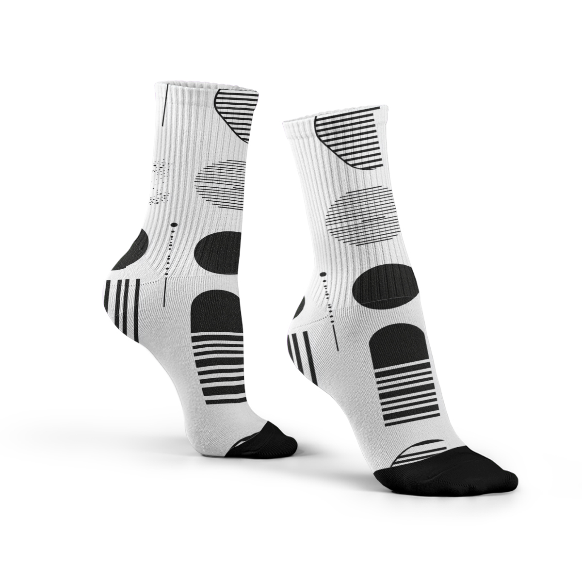 Minimalist Geo tube unisex Socks: Trendy Modern Vibes C060 socks