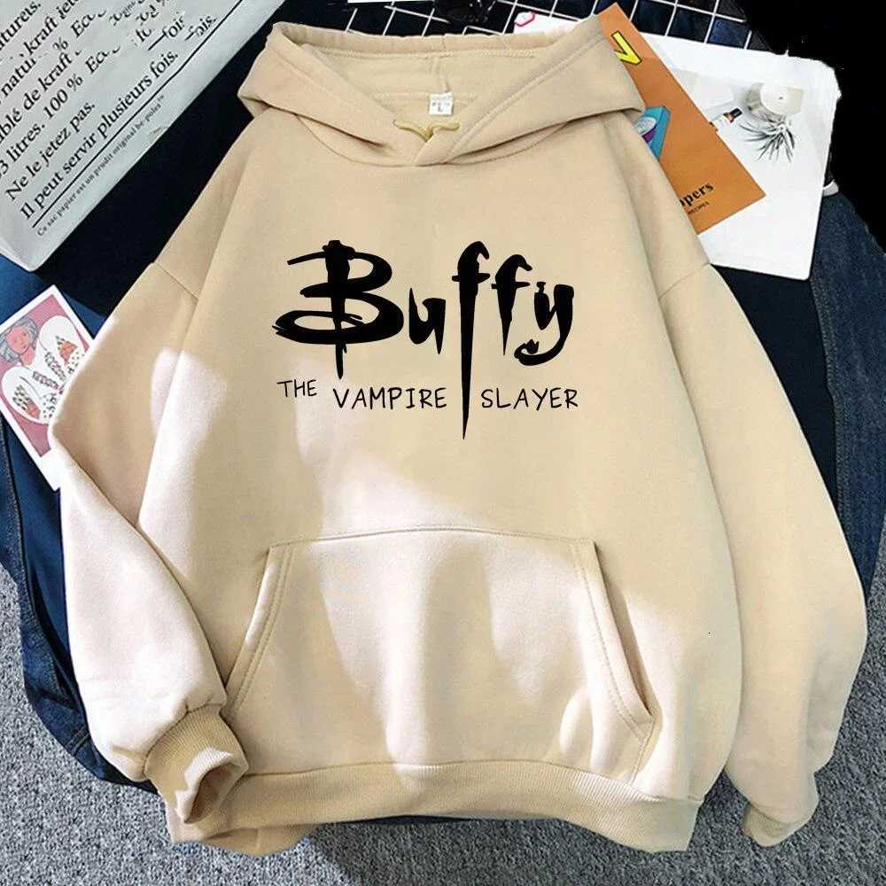 New BUFFY Harajuku hoodie womens long-sleeve casual loose sweatshirt autumn fashion Harajuku hoodie tops XJ250717