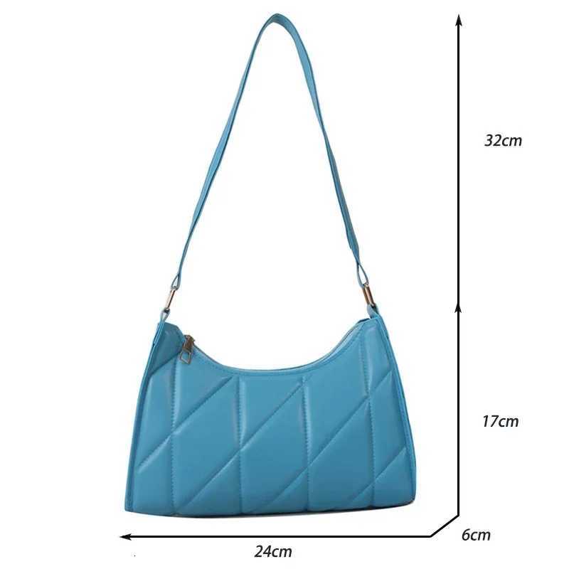 Trendy Women Shoulder Bag PU Leather Underarm Bag Solid Color Handbags Leisure Commuting Small Handle Bags Fashion Zipper Clutch R250717