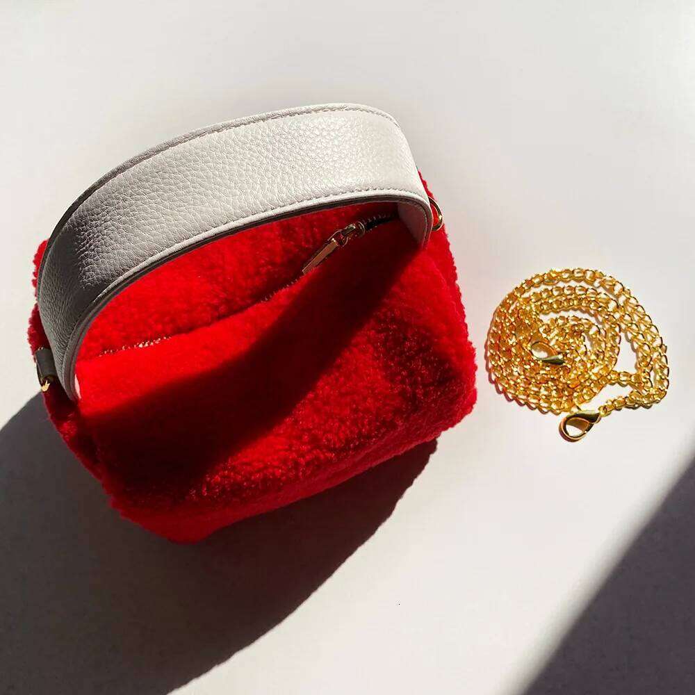 Women Furry Lambswool Fashion Design Soft Plush Cool Girls Messenger Shoulder Bags Crossbody Ladies Purse Handbags