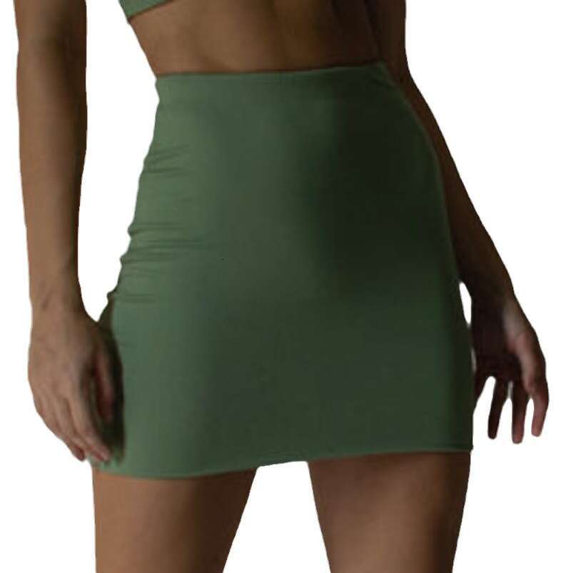 New Women's Fashion Summer Hot-Selling Slim Fit Solid Color Bodycon Sexy Short Dress B5