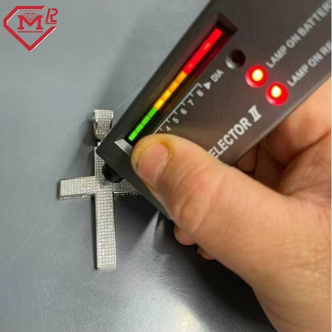 Hiphop Moissanite Cross Pendant 925 Sterling Silver Big Iced Cross Custom Vvs Moissanite Pendant