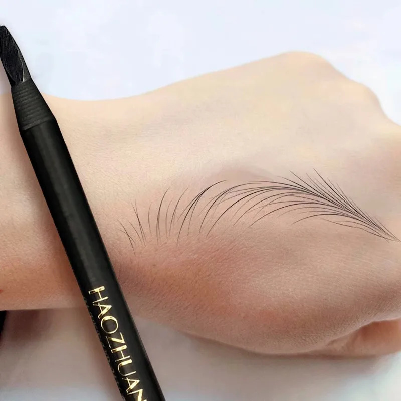 Hard Microblading Eyebrow Pen Natural Wild Brows Eye Brow Definer Enhancers Pencil Waterproof Long Lasting 250712