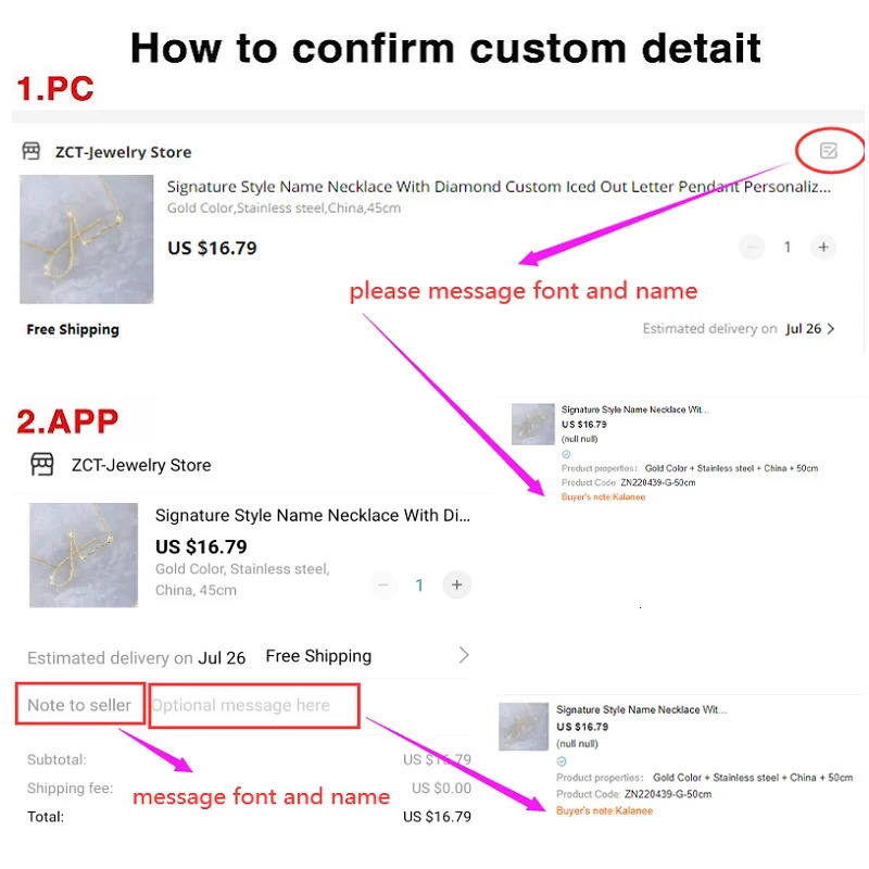 3D Custom Nameplate Necklace 18K Gold Plated Double Layer Two-Tone Personalized Name Necklaces With Heart Figaro Chain For Women 250717