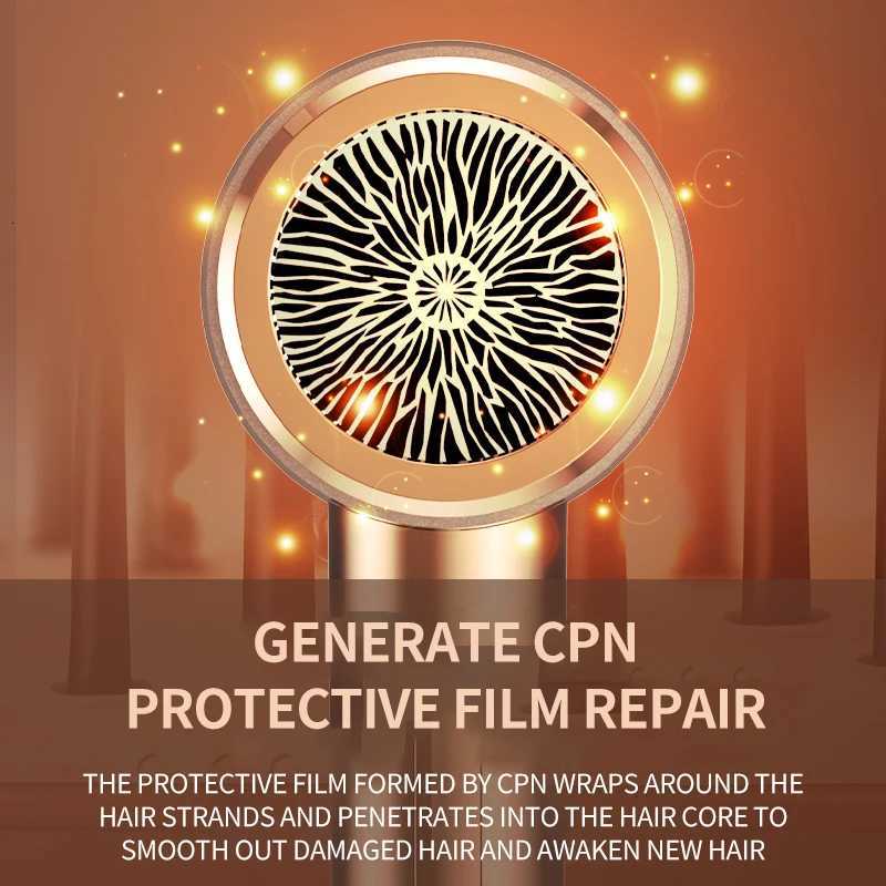 1500W Hair Dryer EURO Hair Care with Collagen Strong Wind Multi-speed Air Temperature Regulation Fast Drying Low Radiation W250718