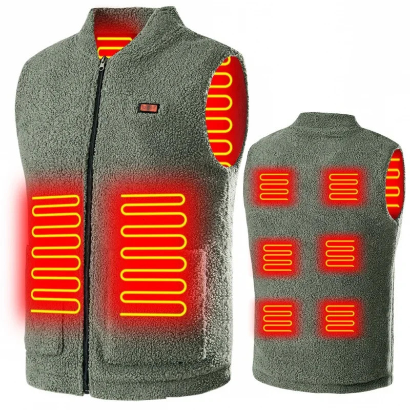 Winter USB Heated Vest 3-speed Adjustable Temperature Self-heating Vest Washable Sleeveless Heating Jacket for Outdoor Sport 250716