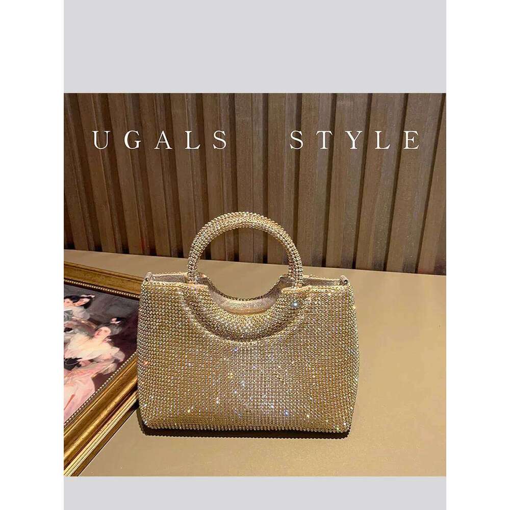 Designer Bags Rhinestone Handbag Evening Purses Hobo Designer Shoulder Shiny Crystal Clutch Purse Bucket Bag Luxury Bag