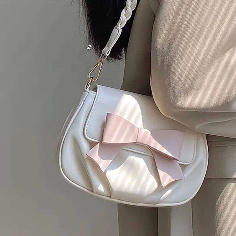 New women's bag designer bow square bag pleated cloud bag soft and soft single shoulder crossbody small bag